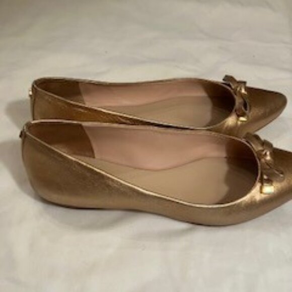 Kate Spade Rose Gold Emma Pointy Toe Flat 7 - Picture 9 of 10